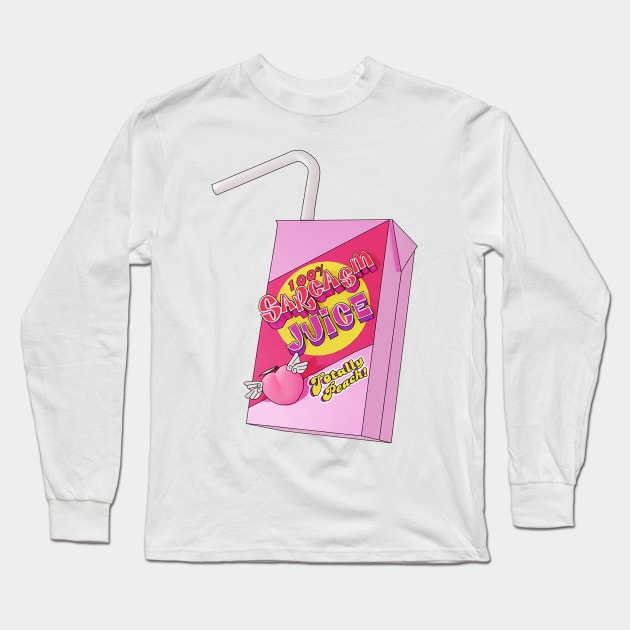 Sarcasm Juice Box Long Sleeve T-Shirt by VelvepeachShop